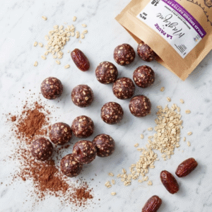 Boules énergie dattes et cacao