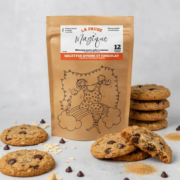 Galettes avoine et chocolat