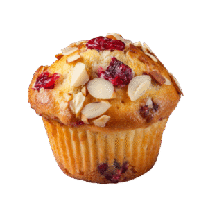 Muffins canneberges et amandes (18 portions)