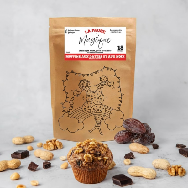 Muffins dattes et noix